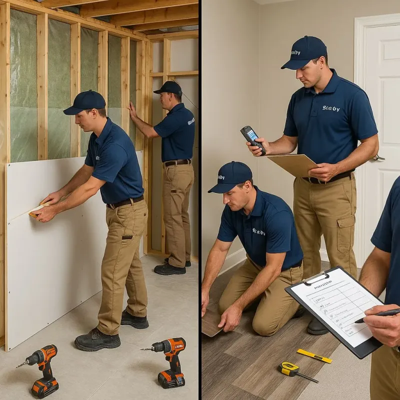 Repairs and Reconstruction process in Mosinee, WI